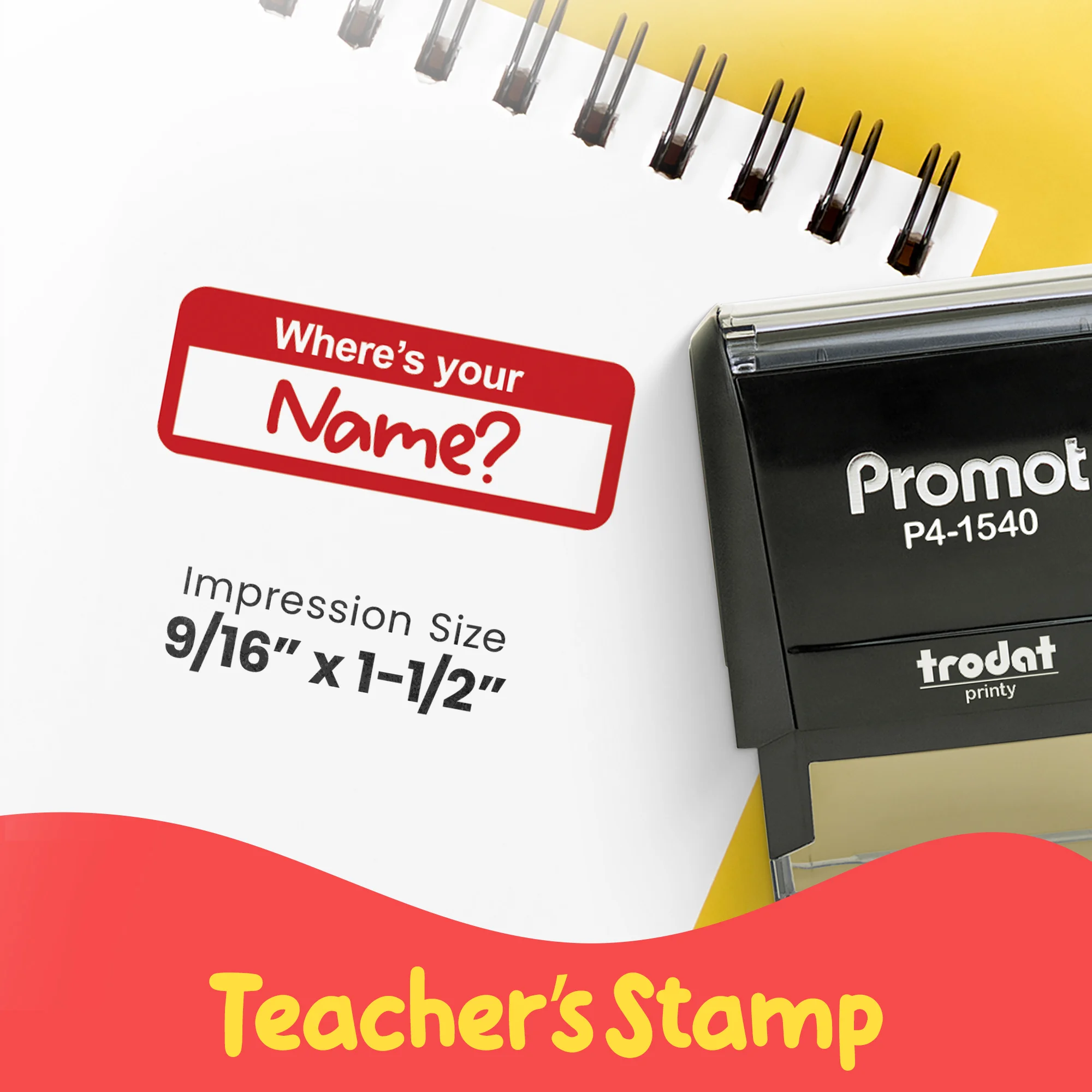Where's Your Name? - Teacher Stamp